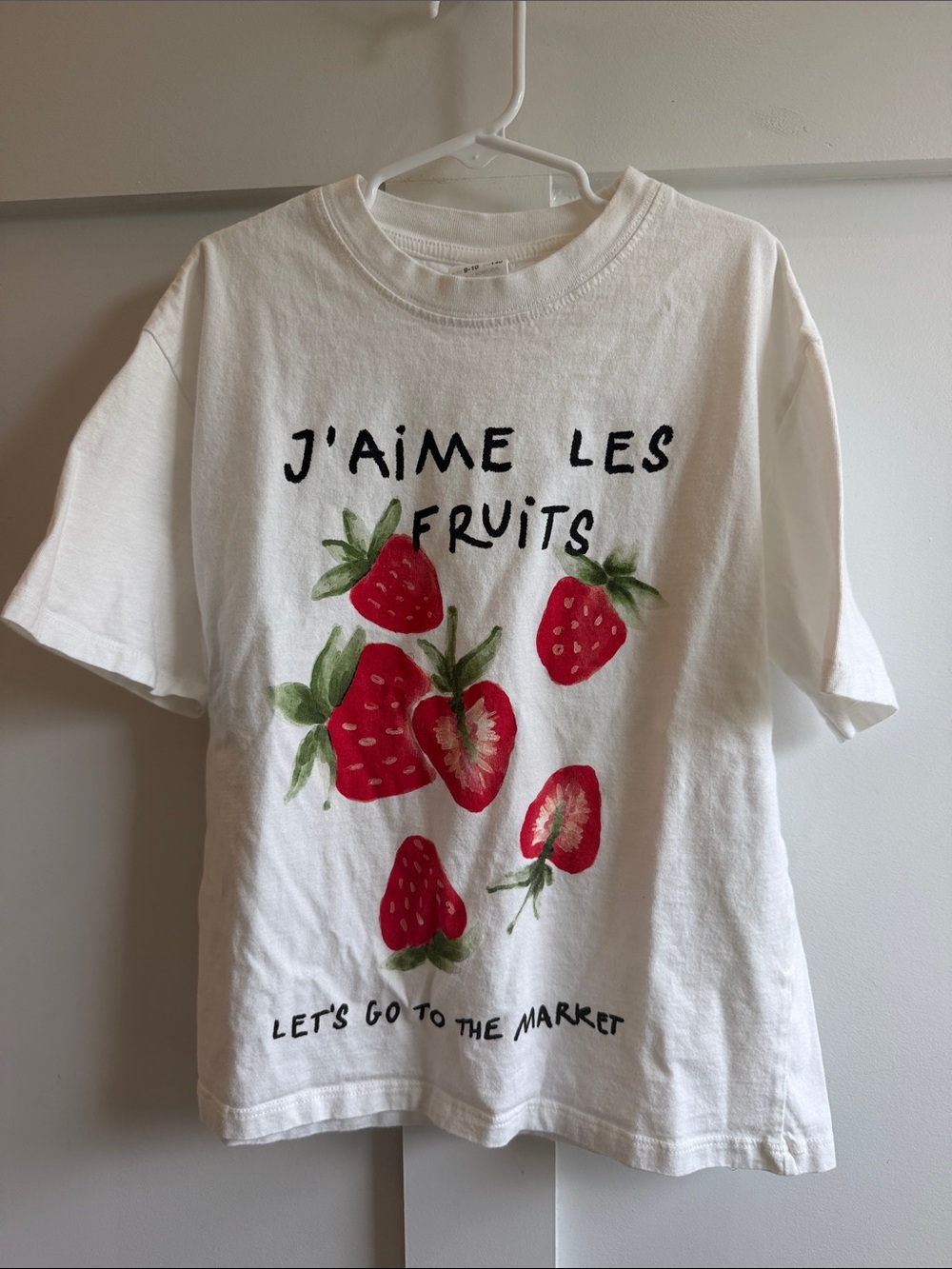 Zara Girls Strawberry Graphic Tee Size 9-10